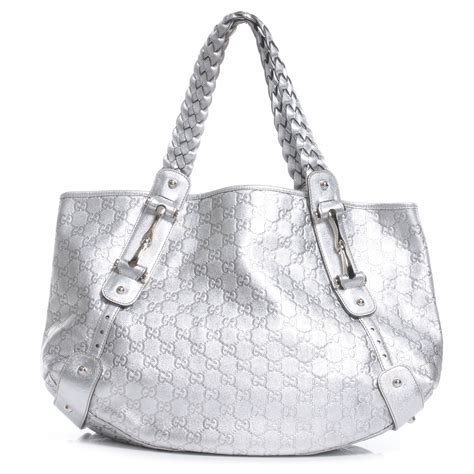 silver gucci bag